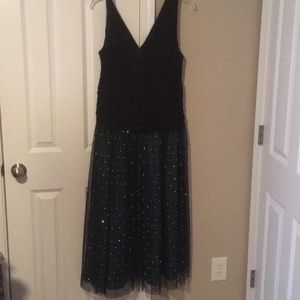 Green and sparkles dress